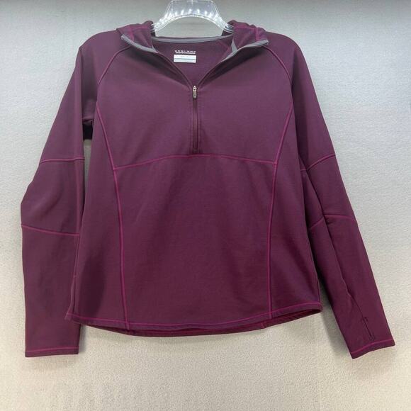 Columbia Sweaters - Columbia Women's Omni-Wick Half Zip Pullover Size Large Burgundy
